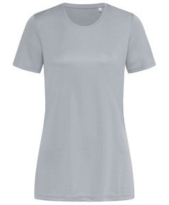 Stedman STE8100 - Rundhals-T-Shirt für Damen Interlock Active-Dry Silver Grey