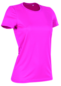 Stedman STE8100 - Rundhals-T-Shirt für Damen Interlock Active-Dry Sweet Pink