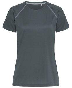 Stedman STE8130 - Rundhals-T-Shirt für Damen RAGLAN Granite Grey