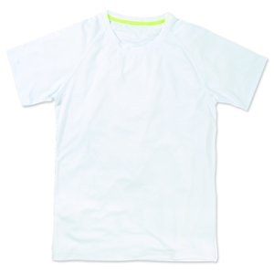 Stedman STE8410 - Rundhals-T-Shirt für Herren Active-Dry  Weiß
