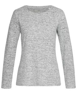 Stedman STE9180 - Langarm-Pullover für Damen KNIT Light Grey Melange