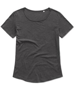 Stedman STE9320 - Rundhals-T-Shirt für Damen Organic SLUB Slate Grey