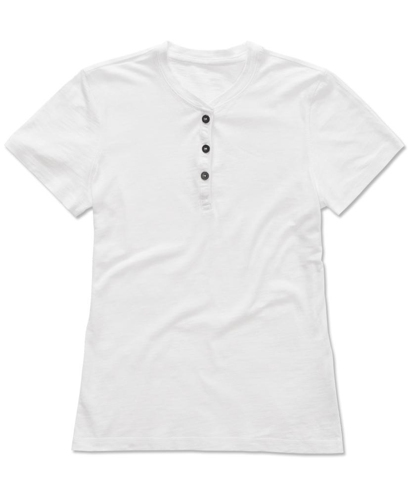 Stedman STE9530 - Rundhals-T-Shirt mit Knöpfen für Damen Sharon 