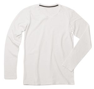 Stedman STE9620 - Langarm-Shirt für Herren Clive Weiß