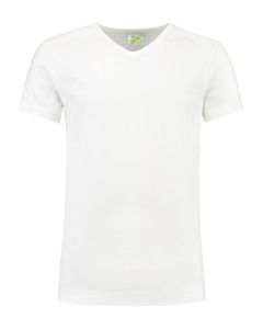 Lemon & Soda LEM1264 - T-Shirt V-Ausschnitt Baumwolle/Elastik für Ihn Weiß