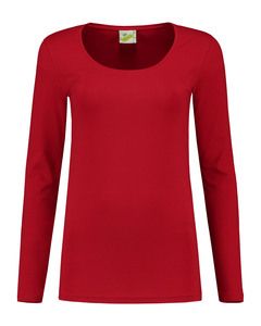 Lemon & Soda LEM1267 - T-Shirt Rundhalsausschnitt Baumwolle/Elastik für sie Rot