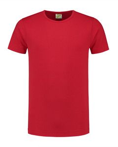 Lemon & Soda LEM1269 - T-Shirt Crewneck Baumwolle/Elastik für Ihn Rot