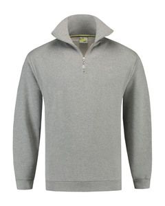 Lemon & Soda LEM3231 - Pullover Reißverschluss Grey Heather