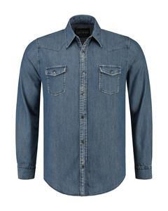 Lemon & Soda LEM3960 - Denim Shirt LS für ihn Blue Denim