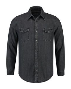 Lemon & Soda LEM3960 - Denim Shirt LS für ihn Dark Blue Denim