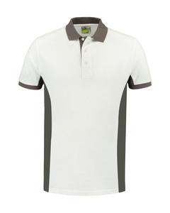 Lemon & Soda LEM4600 - Polo Workwear SS White/PG