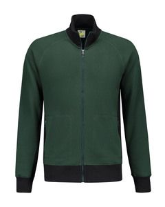 Lemon & Soda LEM4725 - Sweater Cardigan Berufsbekleidung Forest Green/BK