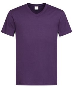 Stedman STE2300 - T-Shirt mit V-Ausschnitt für Herren Classic-T Deep Berry