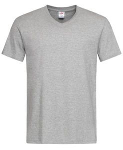 Stedman STE2300 - T-Shirt mit V-Ausschnitt für Herren Classic-T Grey Heather