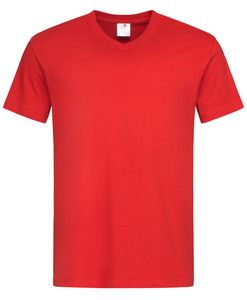Stedman STE2300 - T-Shirt mit V-Ausschnitt für Herren Classic-T Scharlachrot