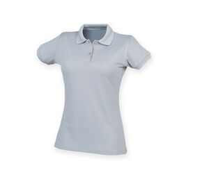 Henbury HY476 - Damen Polo T-Shirt Silver