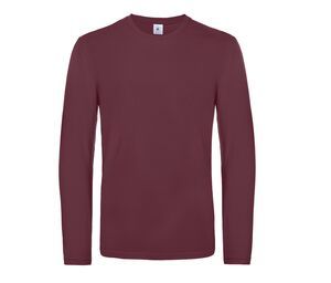 B&C BC07T - #E190 Herren Lsl Burgundy