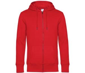 B&C BCU03K - Kapuzensweatshirt KING  Rot