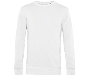 B&C BCU31B - Bio Rundhals-Sweatshirt Herren Weiß