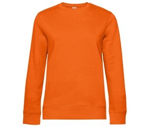 B&C BCW01Q - Damen Sweatshirt mit geraden Ärmeln  Pure Orange