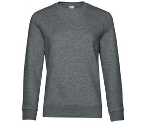 B&C BCW01Q - Damen Sweatshirt mit geraden Ärmeln  Heather Mid Grey