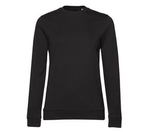 B&C BCW02W - Damen Rundhals-Sweatshirt Black Pure