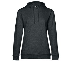 B&C BCW04W - Damen Kapuzenpullover Heather Asphalt