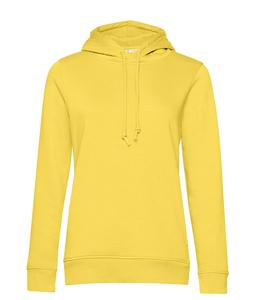 B&C BCW34B - Damen Kapuzenpullover aus Bio-Baumwolle Yellow Fizz