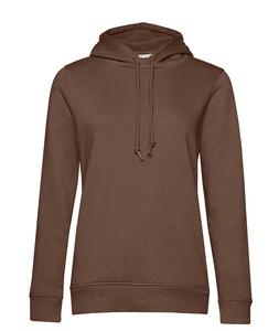 B&C BCW34B - Damen Kapuzenpullover aus Bio-Baumwolle Mocha