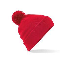 Beechfield BF426 - Mütze mit Pompon Classic Red