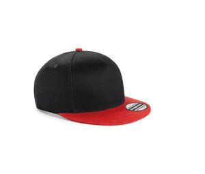 Beechfield BF615 - Kinder Snapback Cap Black / Bright Red