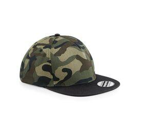 Beechfield BF691 - Camo Snapback Cap Jungle Camo/ Black