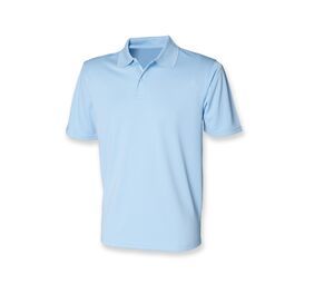 Henbury HY475 - Cool Plus Poloshirt für Herren Light Blue