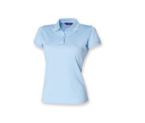 Henbury HY476 - Damen Polo T-Shirt Light Blue