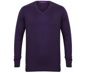 Henbury HY720 - Herren-Pullover mit V-Ausschnitt