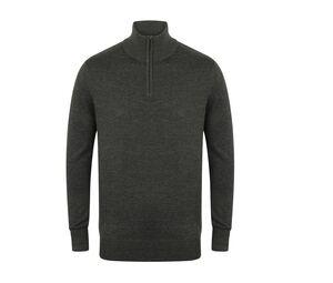 Henbury HY729 - Herrenpullover mit Reißverschluss