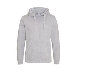 AWDIS JUST HOODS JH150 - Graduate Heavy Zip Hoodie Heather Grey