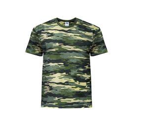 JHK JK155 - Herren T-Shirt mit Rundhalsausschnitt 155 Camouflage