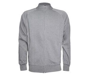 JHK JK296 - Sweatshirt mit Reißverschluss Unisex Gemischtes Grau