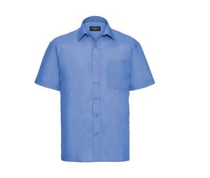 Russell Collection JZ935 - Pflegeleichtes Kurzarm Hemd Herren Corporate Blue