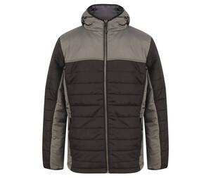 Finden & Hales LV660 - Puffer-Mantel Black/ Gunmetal Grey