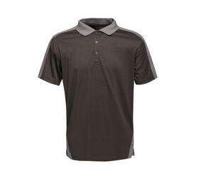 Regatta RGS174 - Kontrast Poloshirt Black / Seal Grey