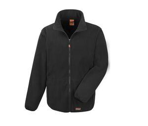 RESULT RS330 - Winddichte Fleece Jacke  Schwarz