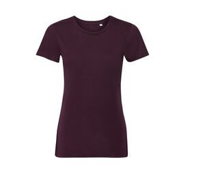 Russell RU108F - Bio-T-Shirt-Frau Burgundy