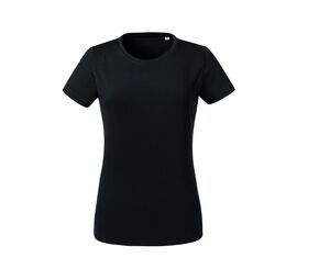 RUSSELL RU118F - Damen T-Shirt aus Bio-Baumwolle Schwarz