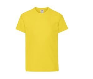 Fruit of the Loom SC1019 - Kinder Kurzarm T-Shirt Yellow