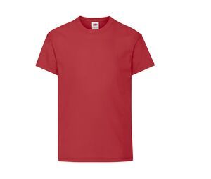 Fruit of the Loom SC1019 - Kinder Kurzarm T-Shirt Rot