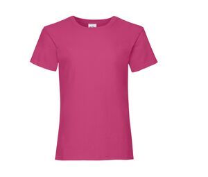 Fruit of the Loom SC229 - Mödchen T-Shirt Fuchsie