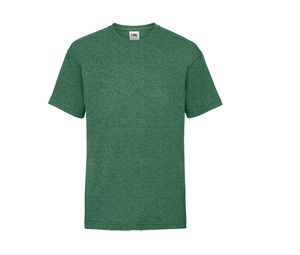 Fruit of the Loom SC231 - Value Weight Kinder T-Shirt Retro Heather Green