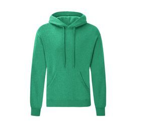 Fruit of the Loom SC270 - Herren-Sweatshirt aus Baumwolle mit Kapuze Heather Green